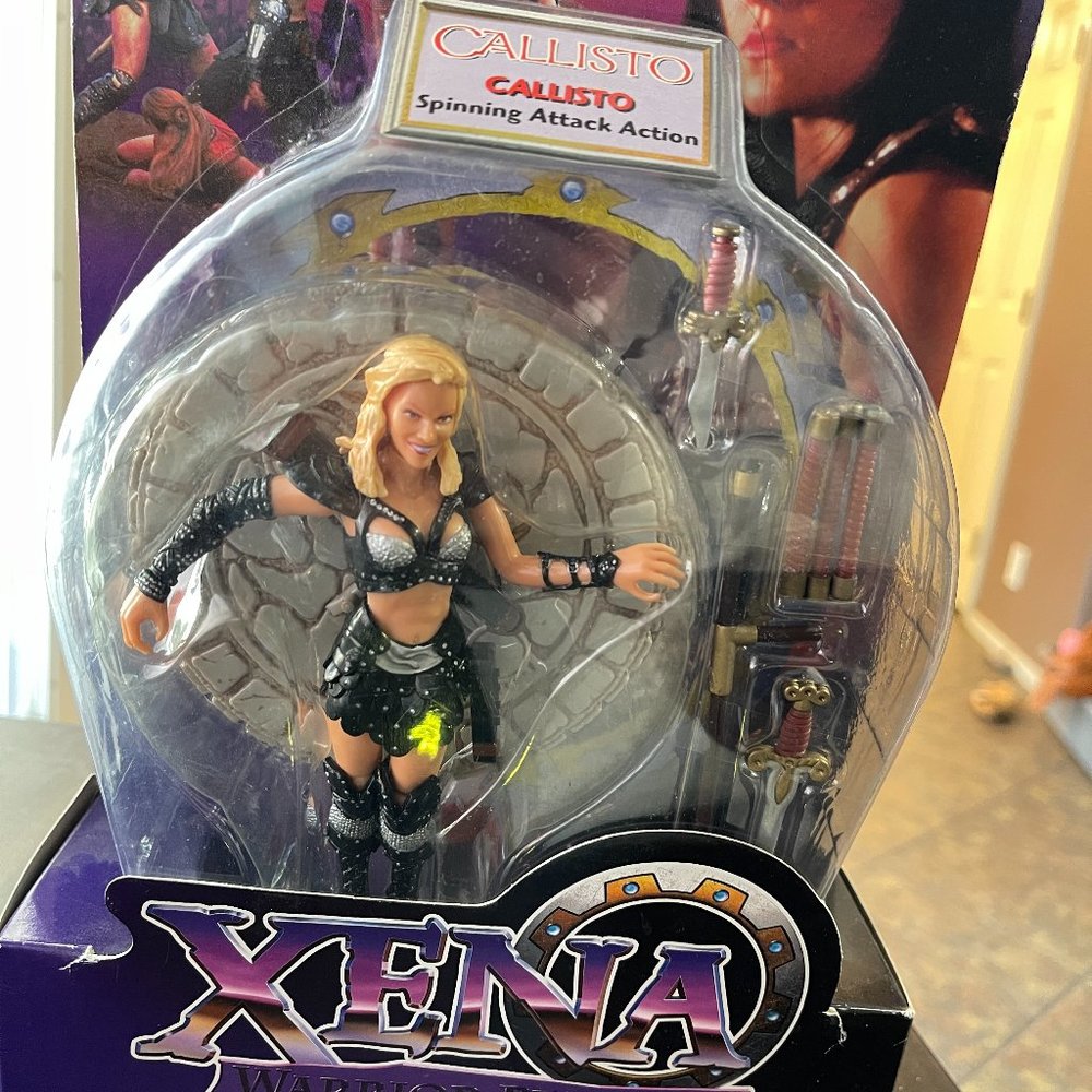 XENA WARRIOR PRINCESS CALLISTO SPINNING ATTACH FIGURE - NEW SEALED